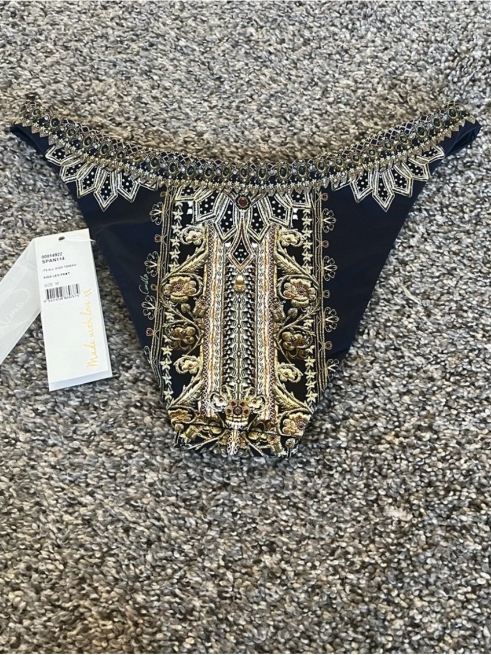 Camilla It’s All Over Torero Navy and Cream Paisley Balconette Bikini Set - Picture 11 of 14